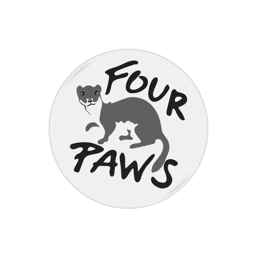 four paws logo bw