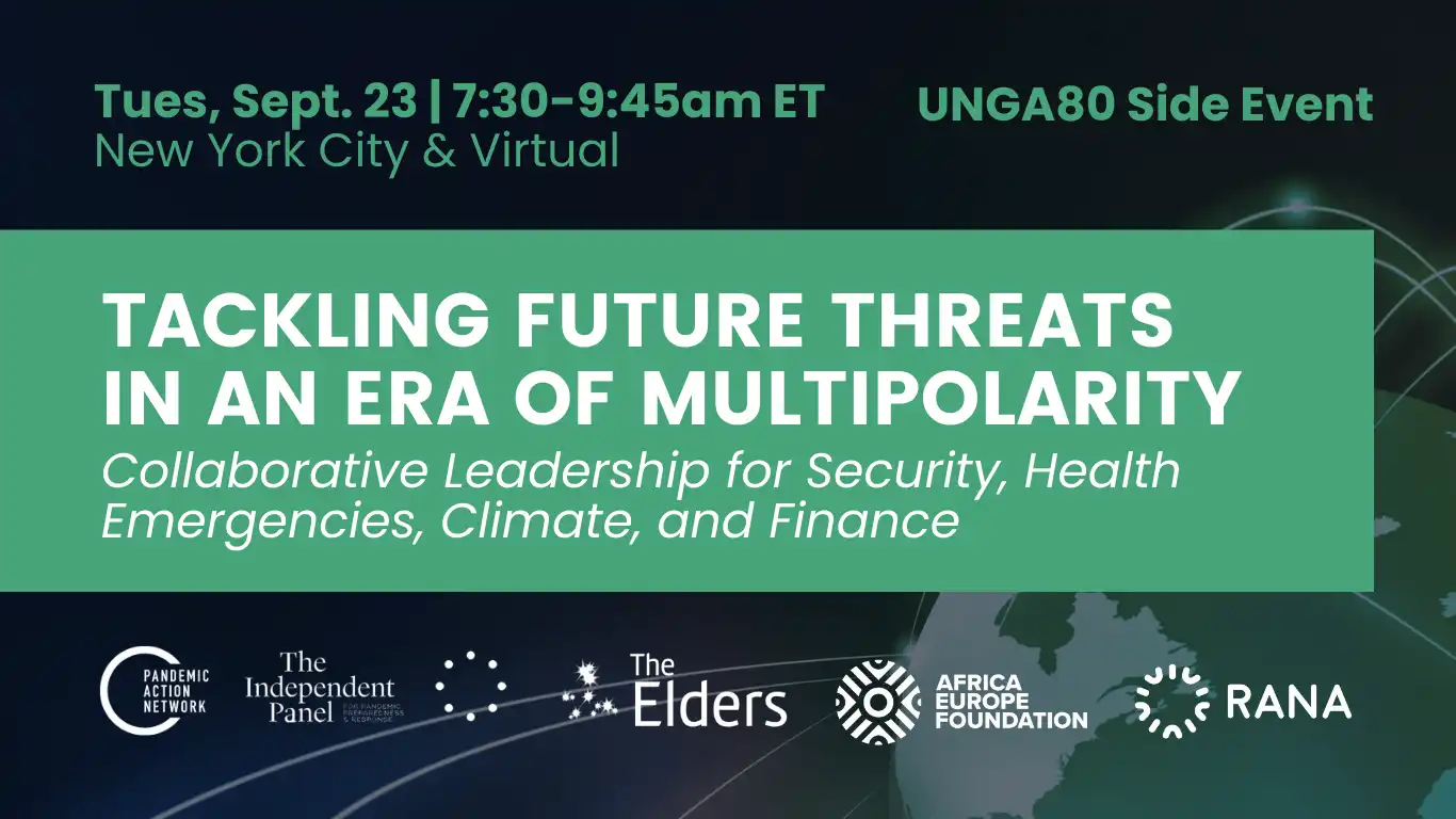 Tackling Future Threats in an Era of Multipolarity: Collaborative Leadership for Security, Health Emergencies, Climate, and Finance